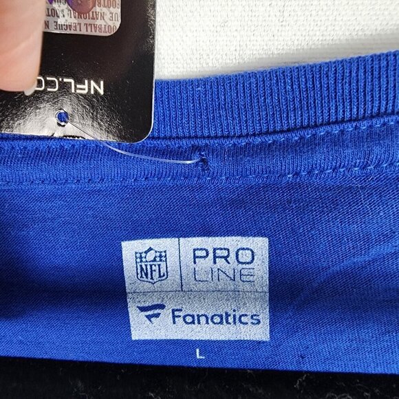 NWT NFL Pro Line NY Giants Manning V-neck Shirt L - Picture 2 of 6